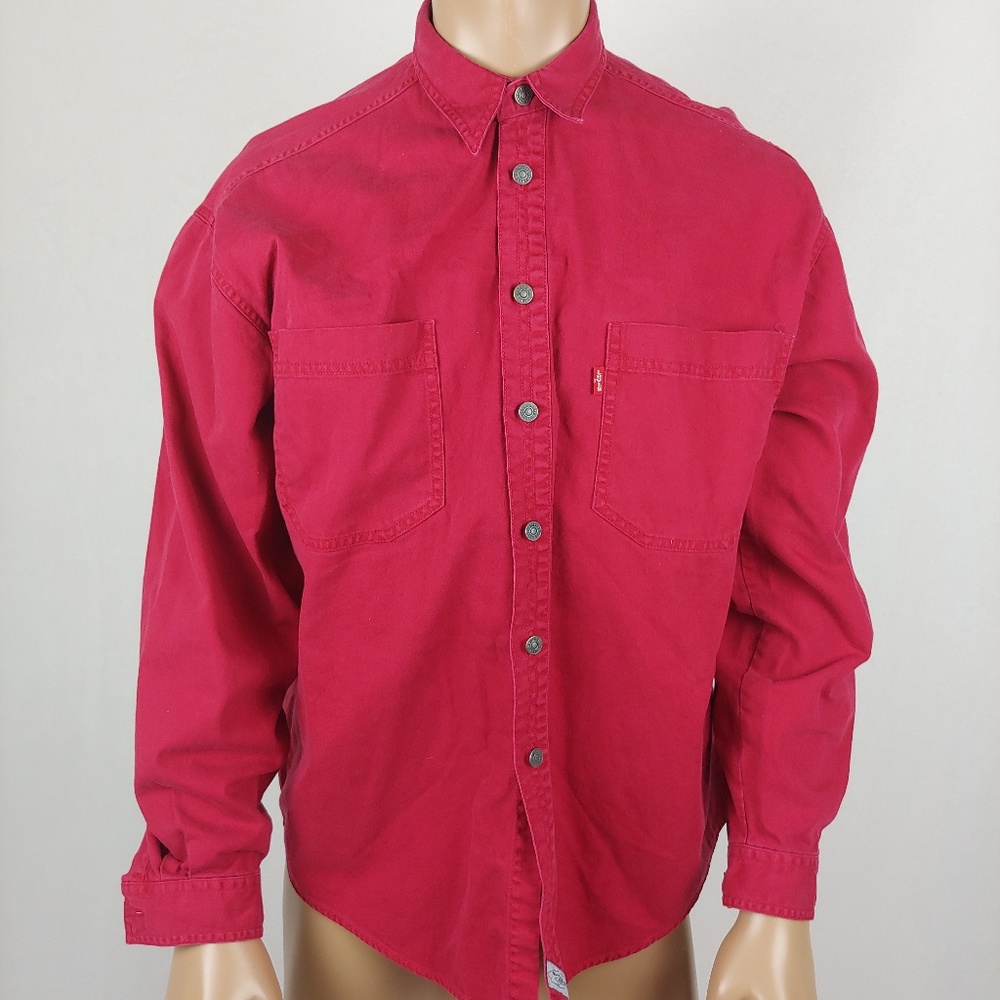 Levi's Red Denim Shirt